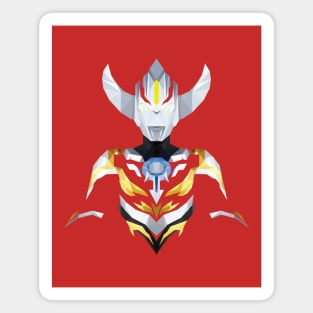 Ultraman Orb Burnmite (Low Poly Art) Magnet